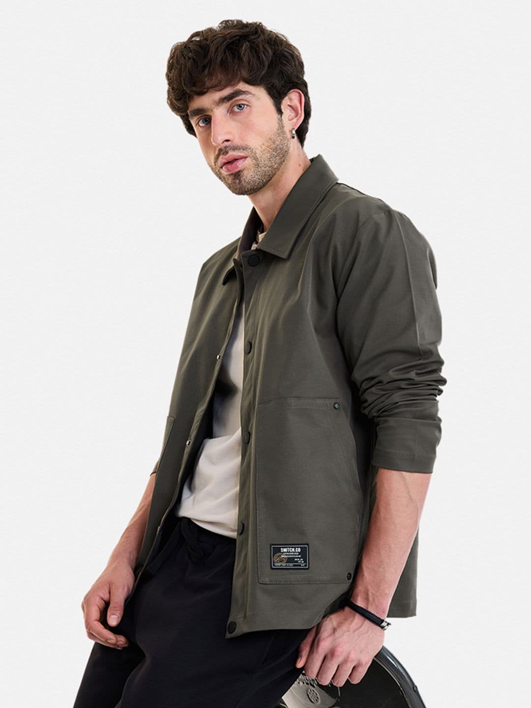 Snitch Olive Washed Jacket - view 1