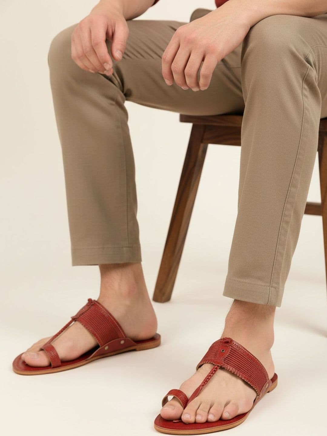 House of Pataudi Leather Comfort Sandals - view 1