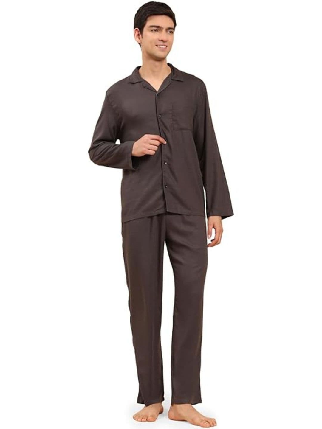 BStories Men Checked Night suit - view 1