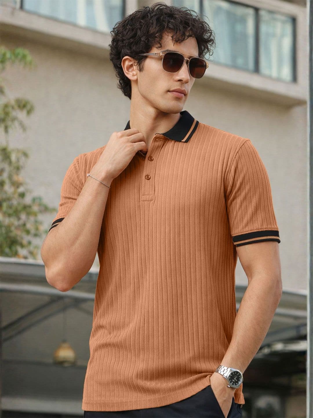 Maniac Men Polo Collar T-shirt - view 1