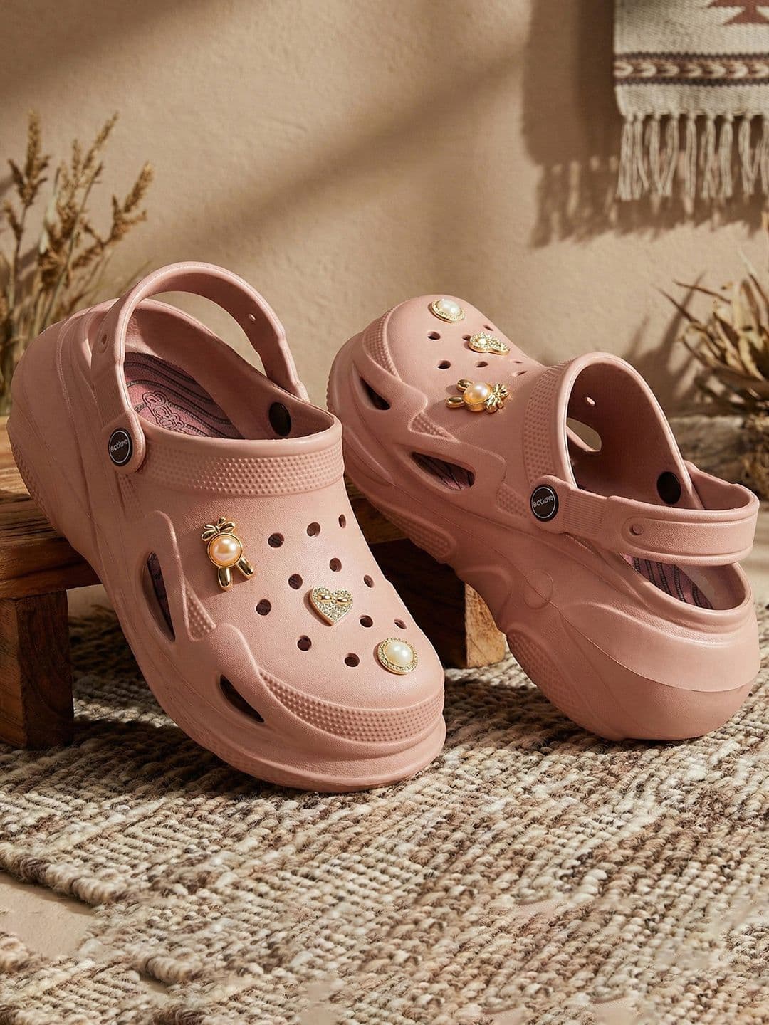 Action Plus Women Embellished Clogs - view 1