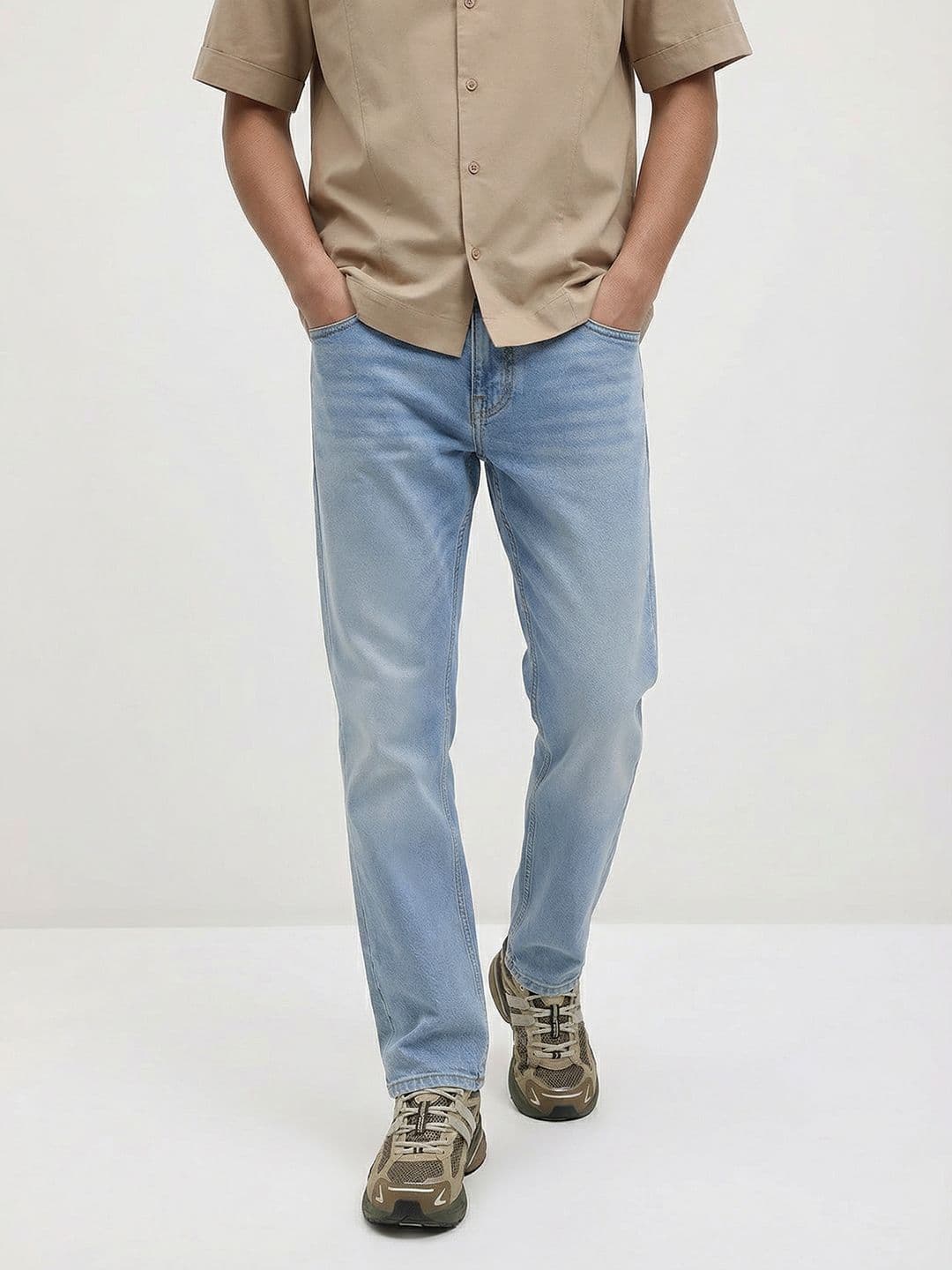 The Roadster Life Co. Men Regular Fit Heavy Fade Stretchable Jeans - view 1