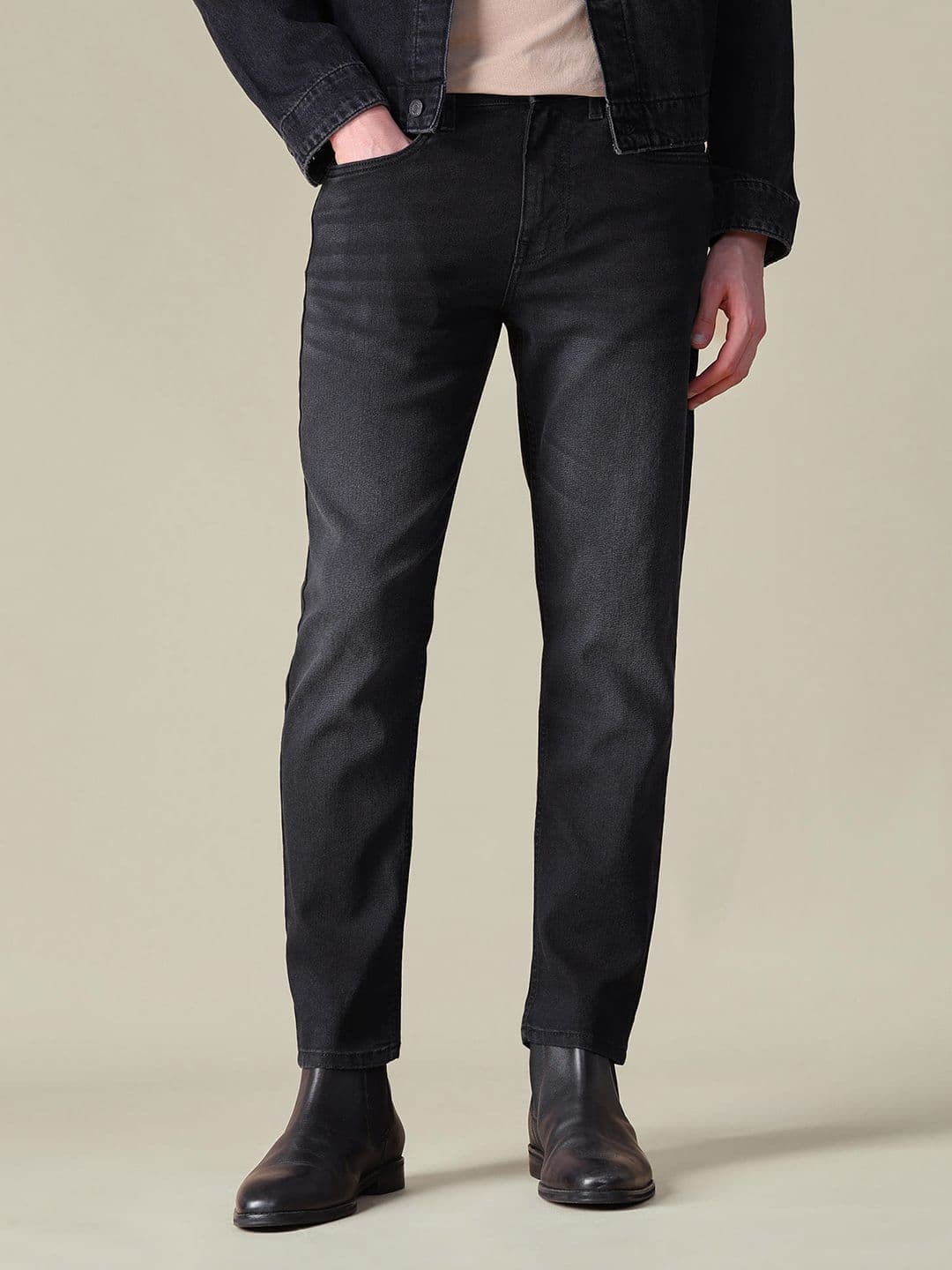 U.S. Polo Assn. Denim Co. Men Regular Fit Mid-Rise Light Fade Stretchable Jeans - view 1