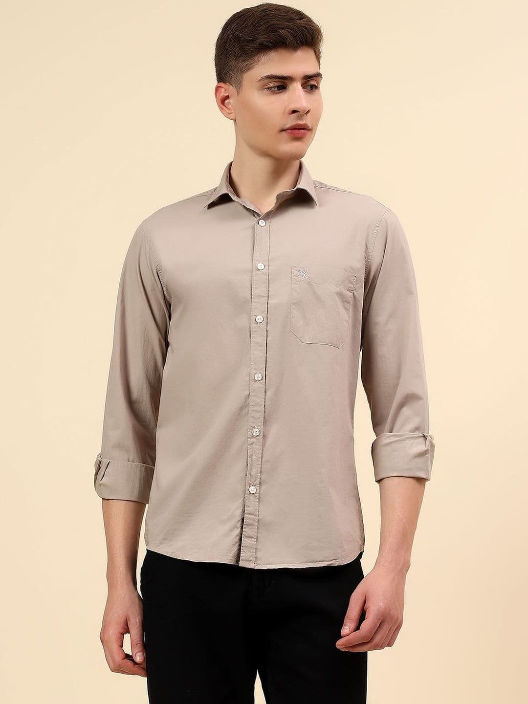 Cantabil Casual Men Breathable Soft Color Fastness Regular Fit Shirts - view 1