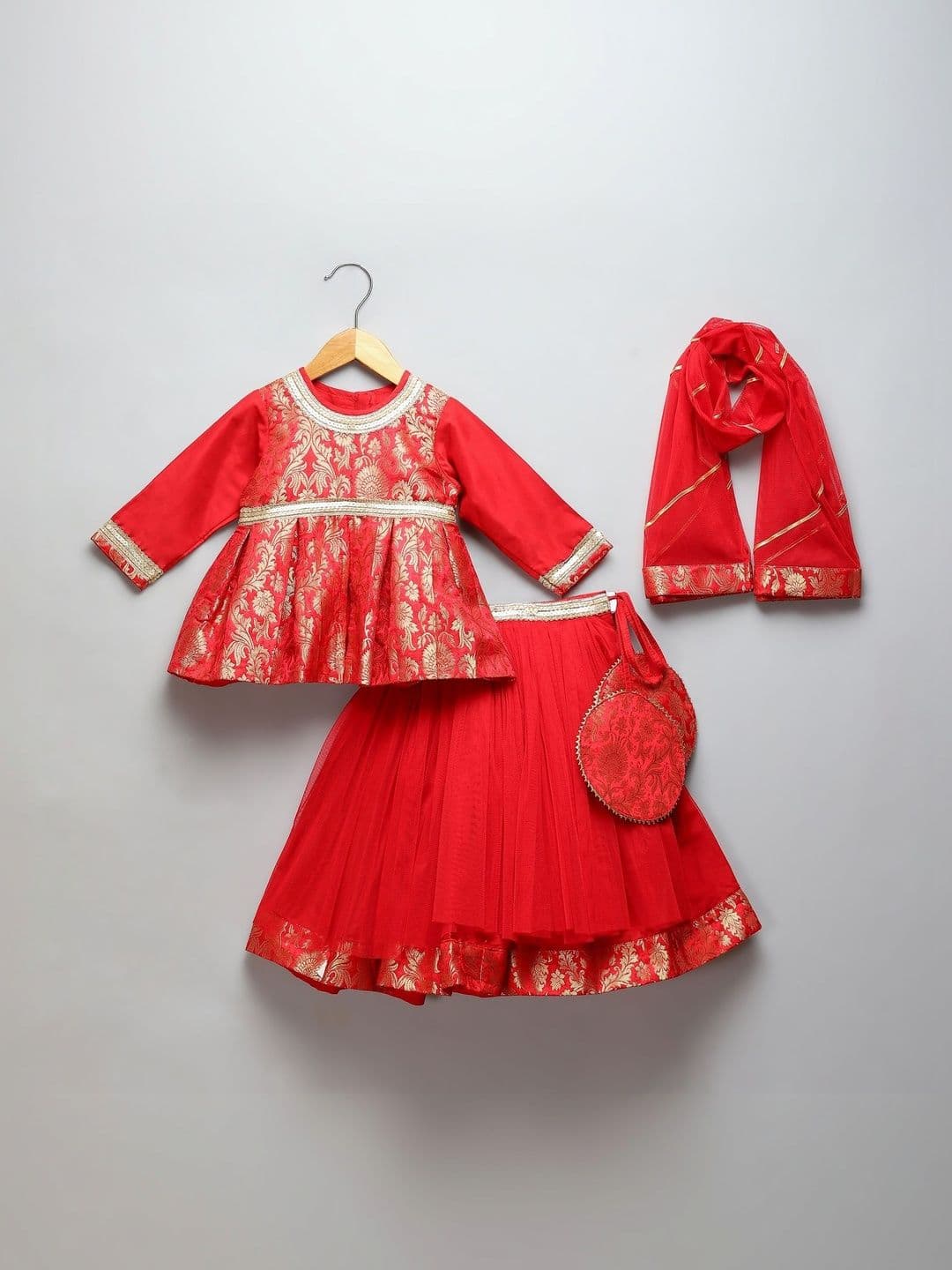The Little Tales Girls Ready to Wear Lehenga & Blouse With Dupatta - view 1