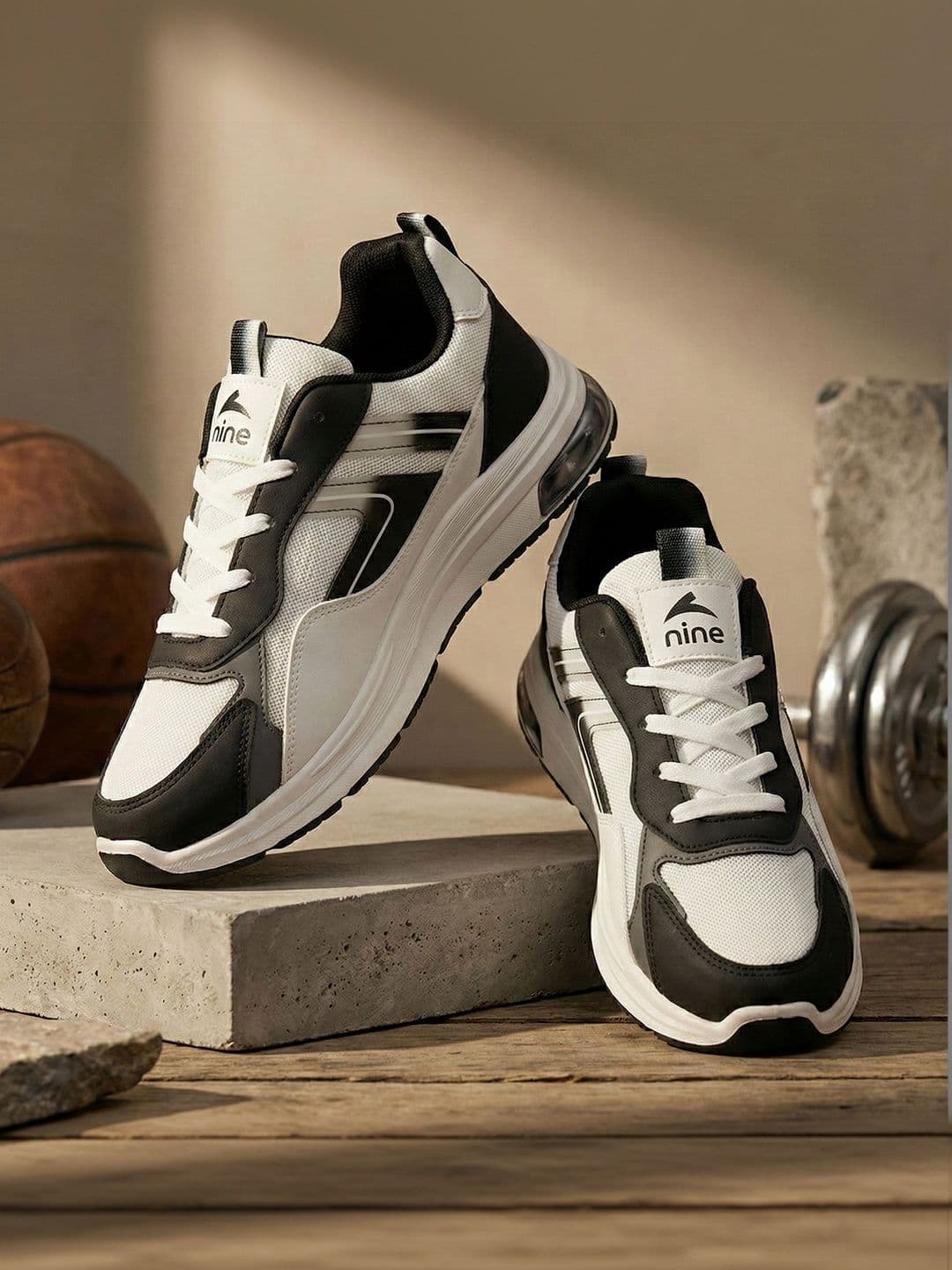Nine Men Mesh Walking Non-Marking Shoes - view 1