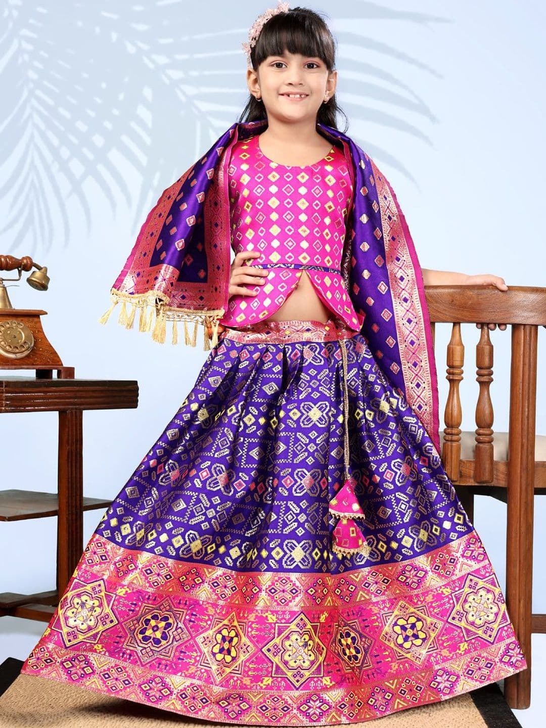 satyamfab Girls Ready to Wear Lehenga & Blouse With Dupatta - view 1
