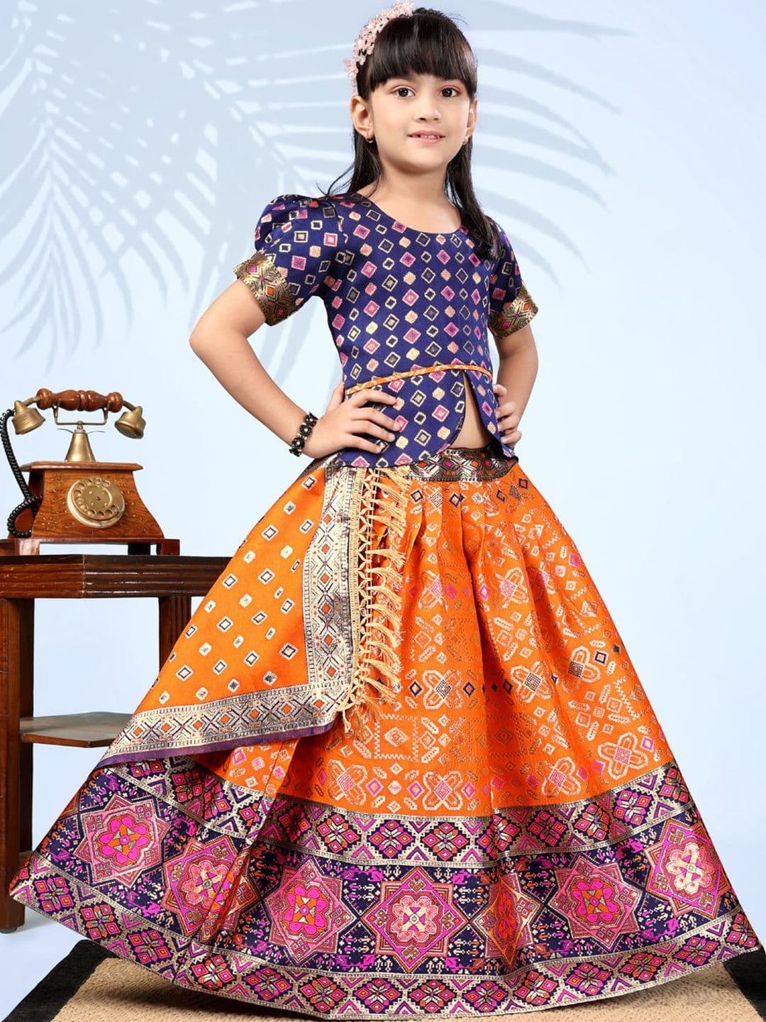 satyamfab Girls Ready to Wear Lehenga & Blouse With Dupatta - view 1