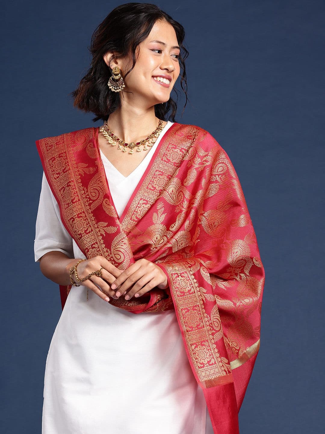 Taavi Ethnic Motifs Woven Design Legacy Dupatta - view 1