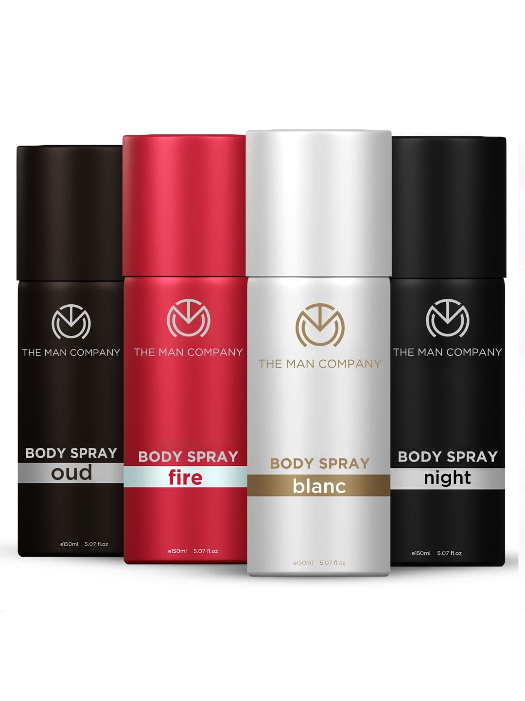 The Man Company Blanc-Fire-Night-Oud Set Of 4 Deodorant Body Spray - 150ml Each - view 1