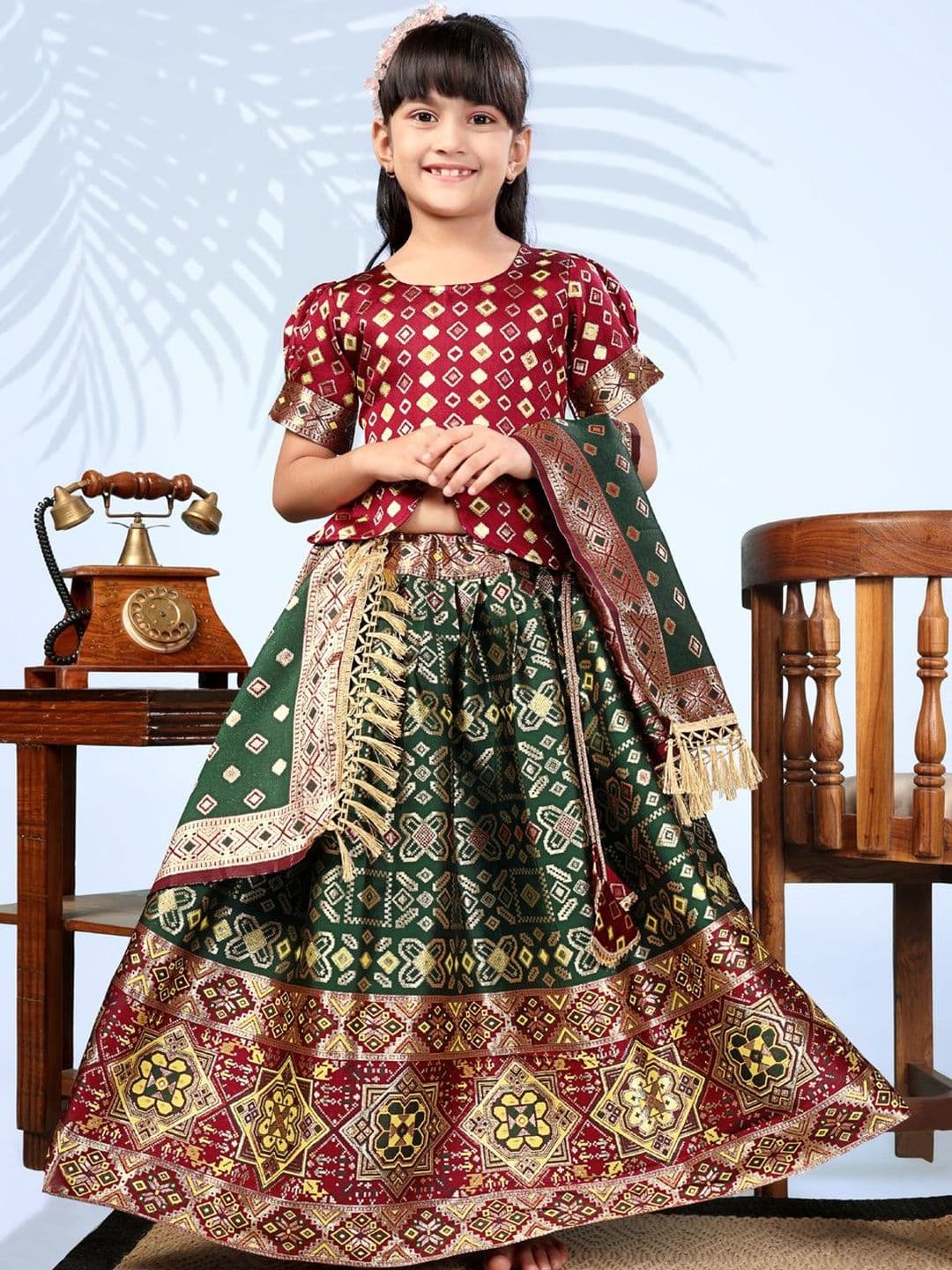 satyamfab Girls Ready to Wear Lehenga & Blouse With Dupatta - view 1