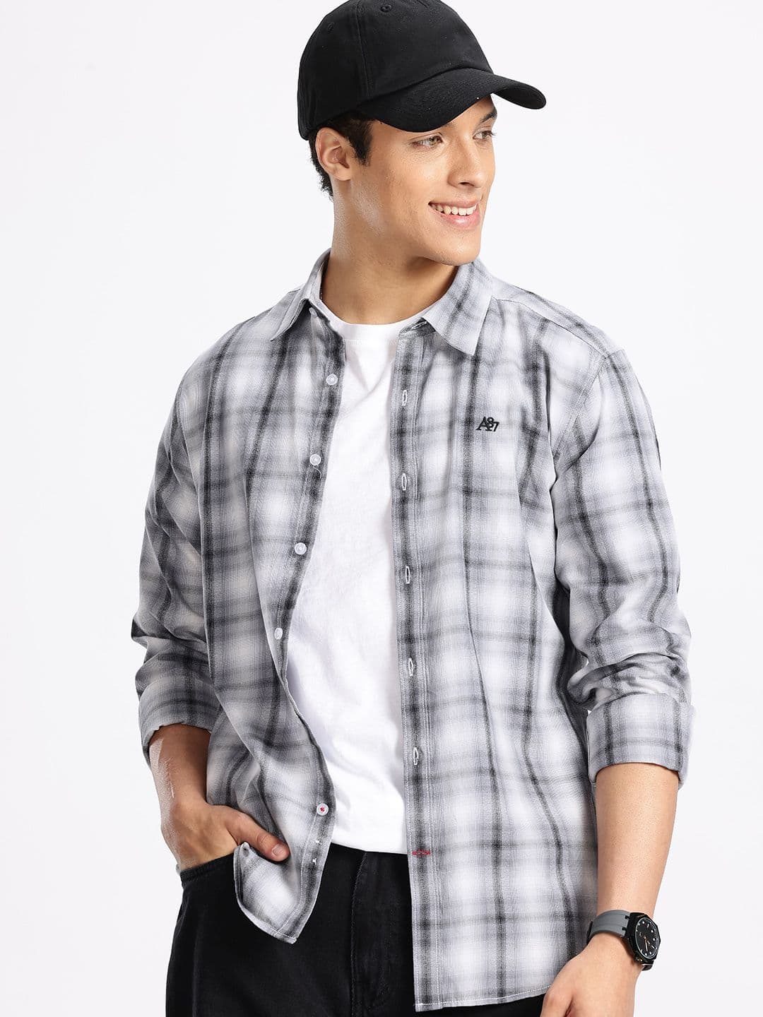 Aeropostale Men Pure Cotton Checked Casual Shirt - view 1