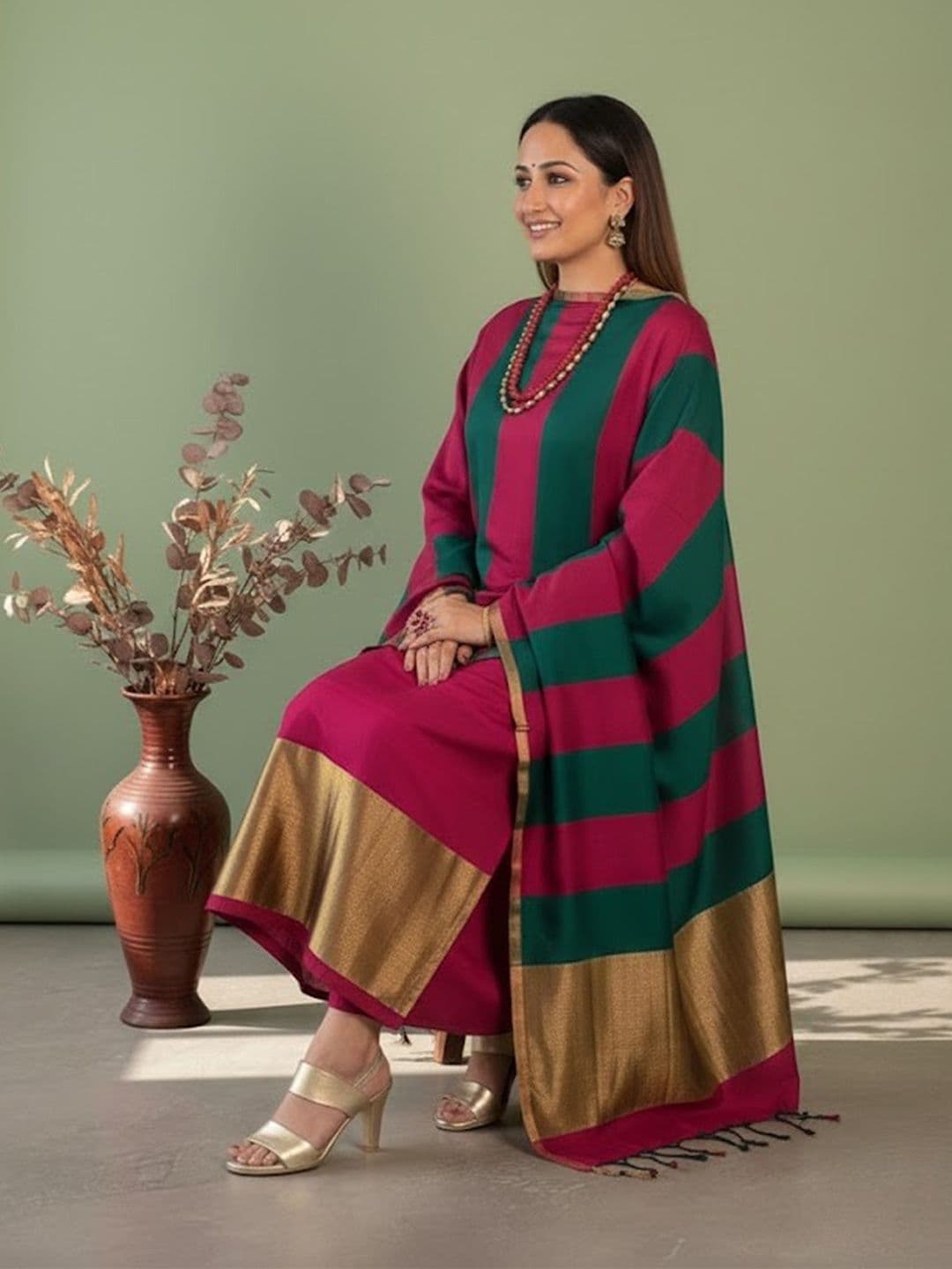 Sangria Dress Material - view 1