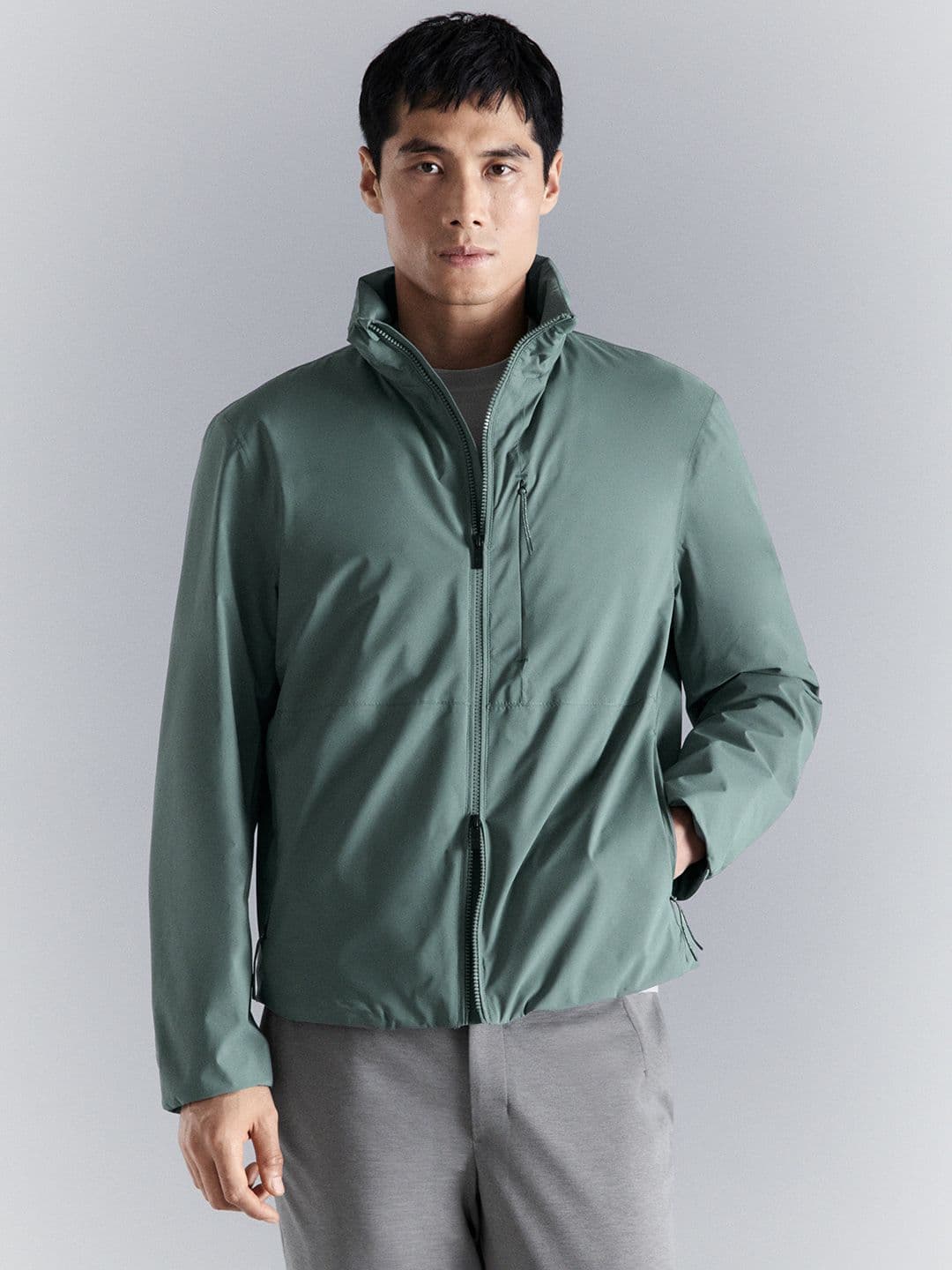 MANGO MAN Stand Collar Performance Tailored Jacket - view 1