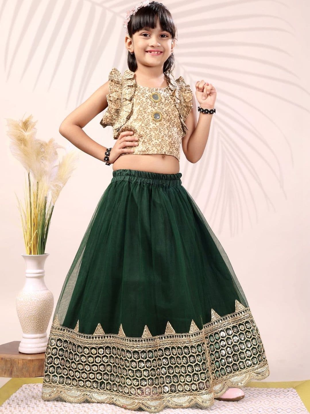 BAESD Girls Ready to Wear Lehenga & Blouse With Dupatta - view 1