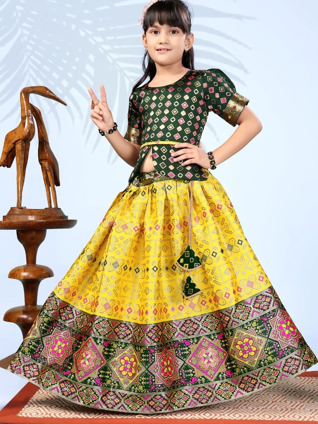 satyamfab Girls Ready to Wear Lehenga & Blouse With Dupatta - view 1