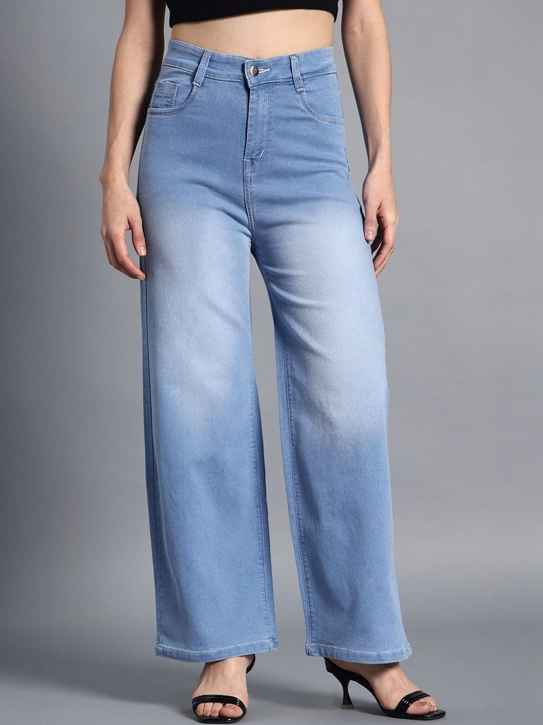 Mast & Harbour Women Wide Leg Mid-Rise Jeans - view 1