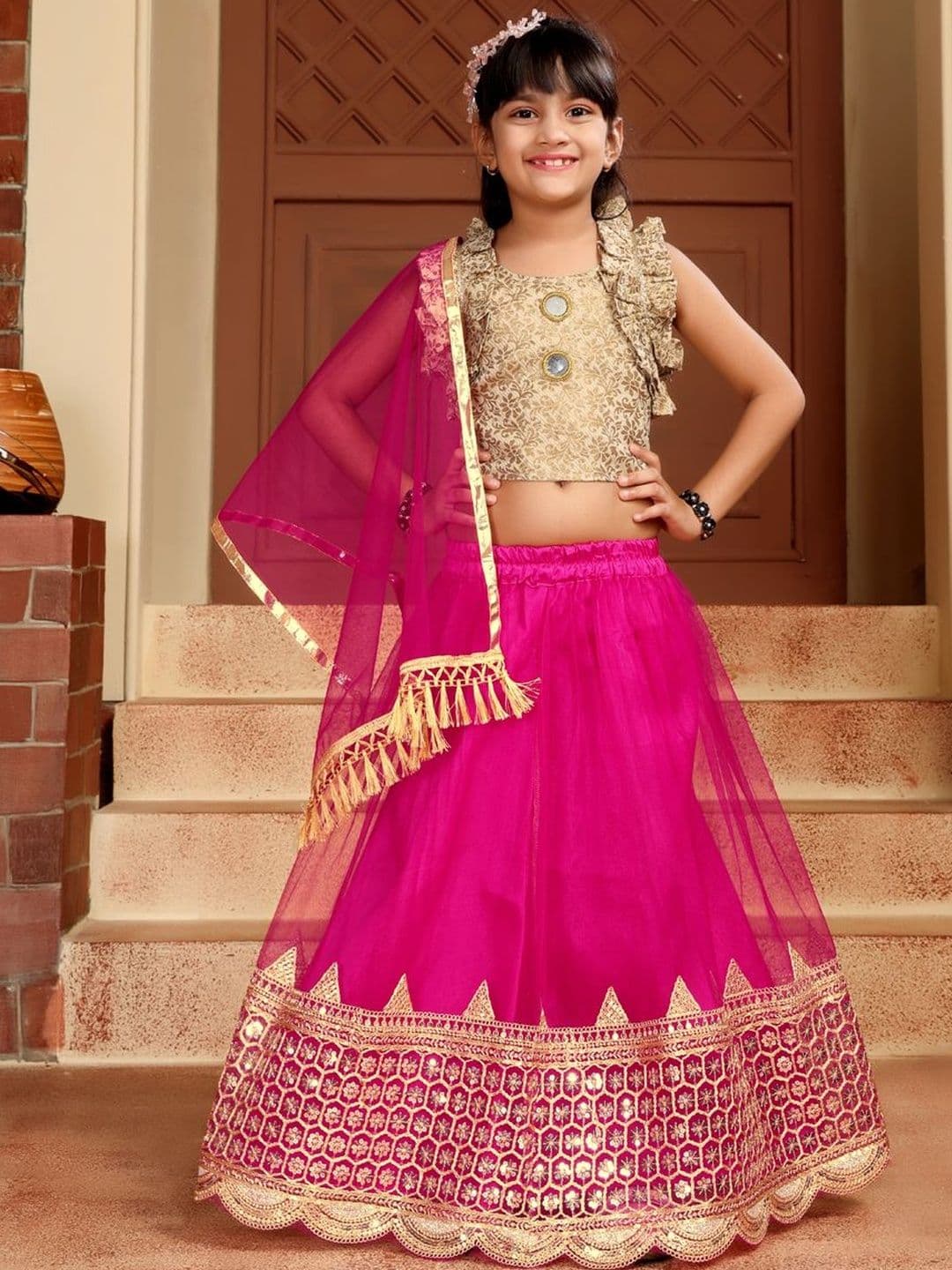 BAESD Girls Ready to Wear Lehenga & Blouse With Dupatta - view 1