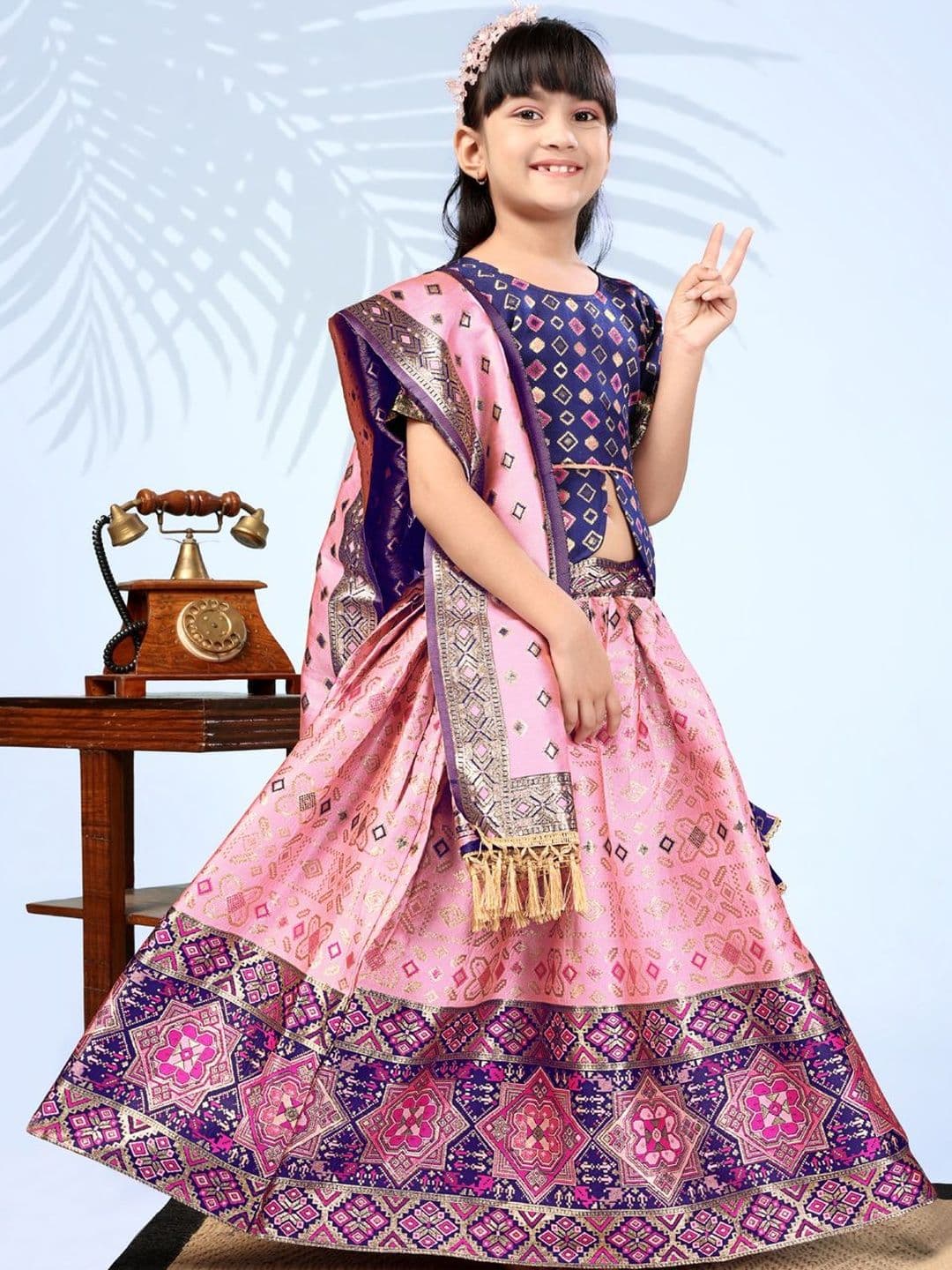 BAESD Girls Ready to Wear Lehenga & Blouse With Dupatta - view 1
