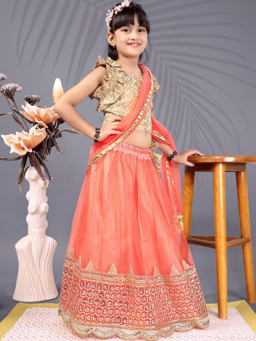 satyamfab Girls Ready to Wear Lehenga & Blouse With Dupatta - view 1