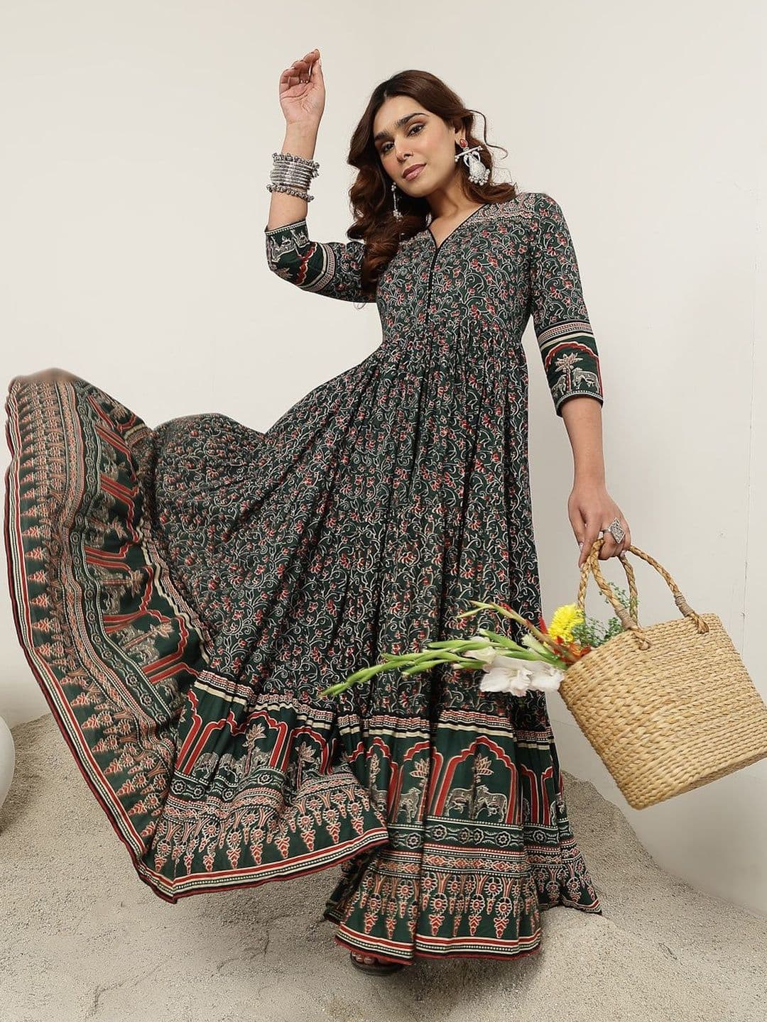 Sangria Women Cotton Kurtas - view 1