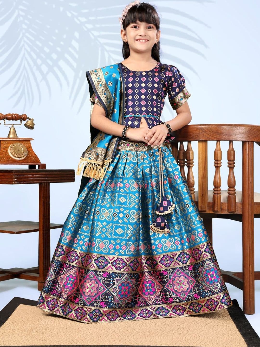 satyamfab Girls Ready to Wear Lehenga & Blouse With Dupatta - view 1