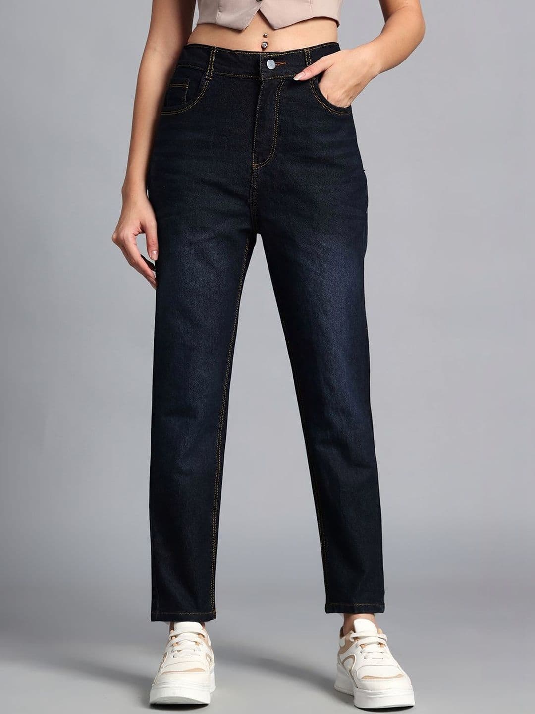 Mast & Harbour Women Slim Fit High-Rise Jeans - view 1