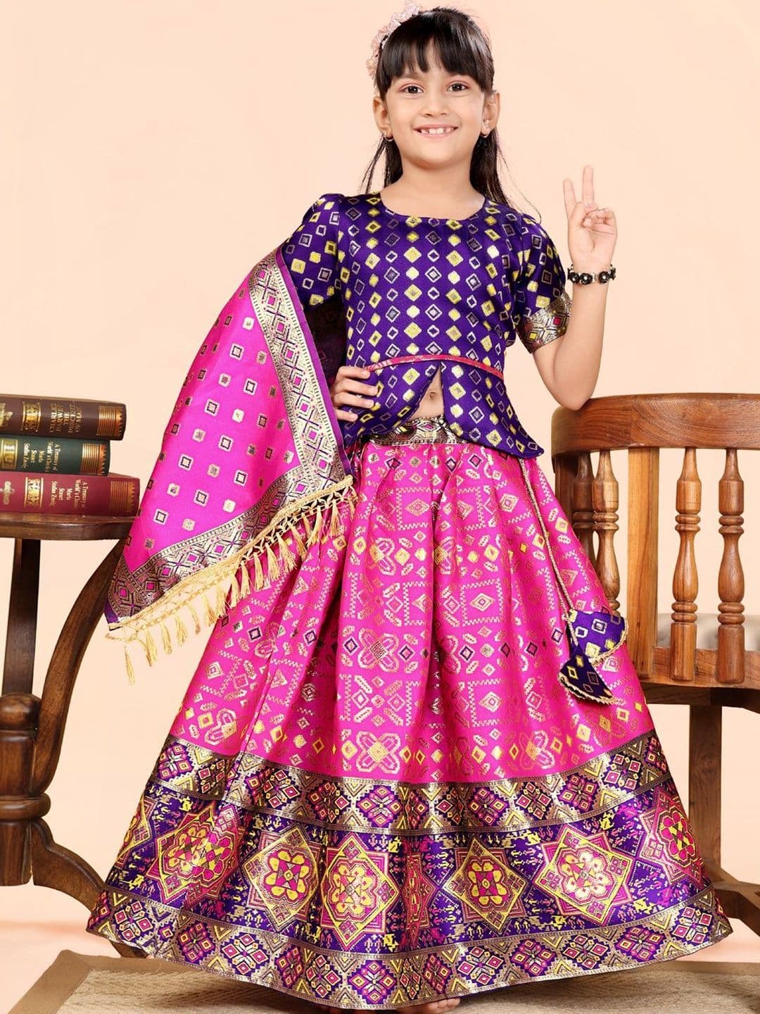 BAESD Girls Ready to Wear Lehenga & Blouse With Dupatta - view 1