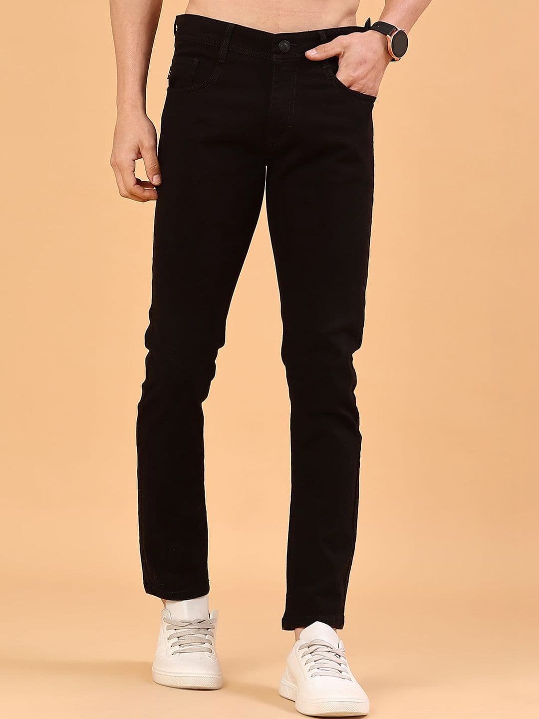 V-Mart Men Slim Fit Mid-Rise Light Fade Stretchable Jeans - view 1