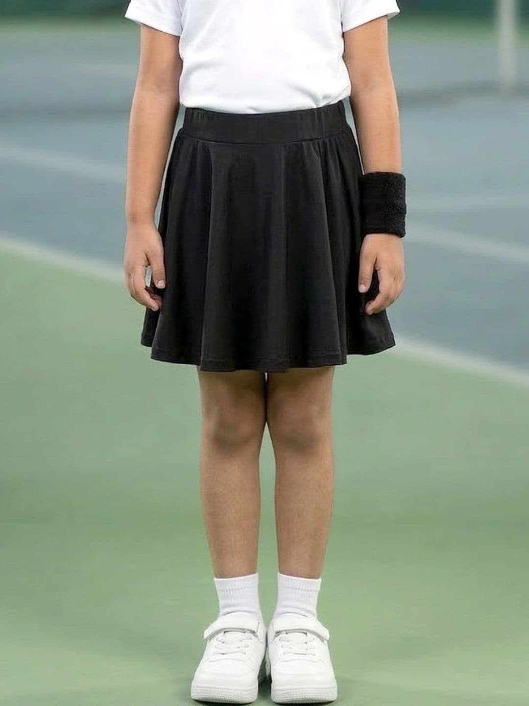 KiddoPanti Girls Georgette Above Knee Skorts Skirt - view 1