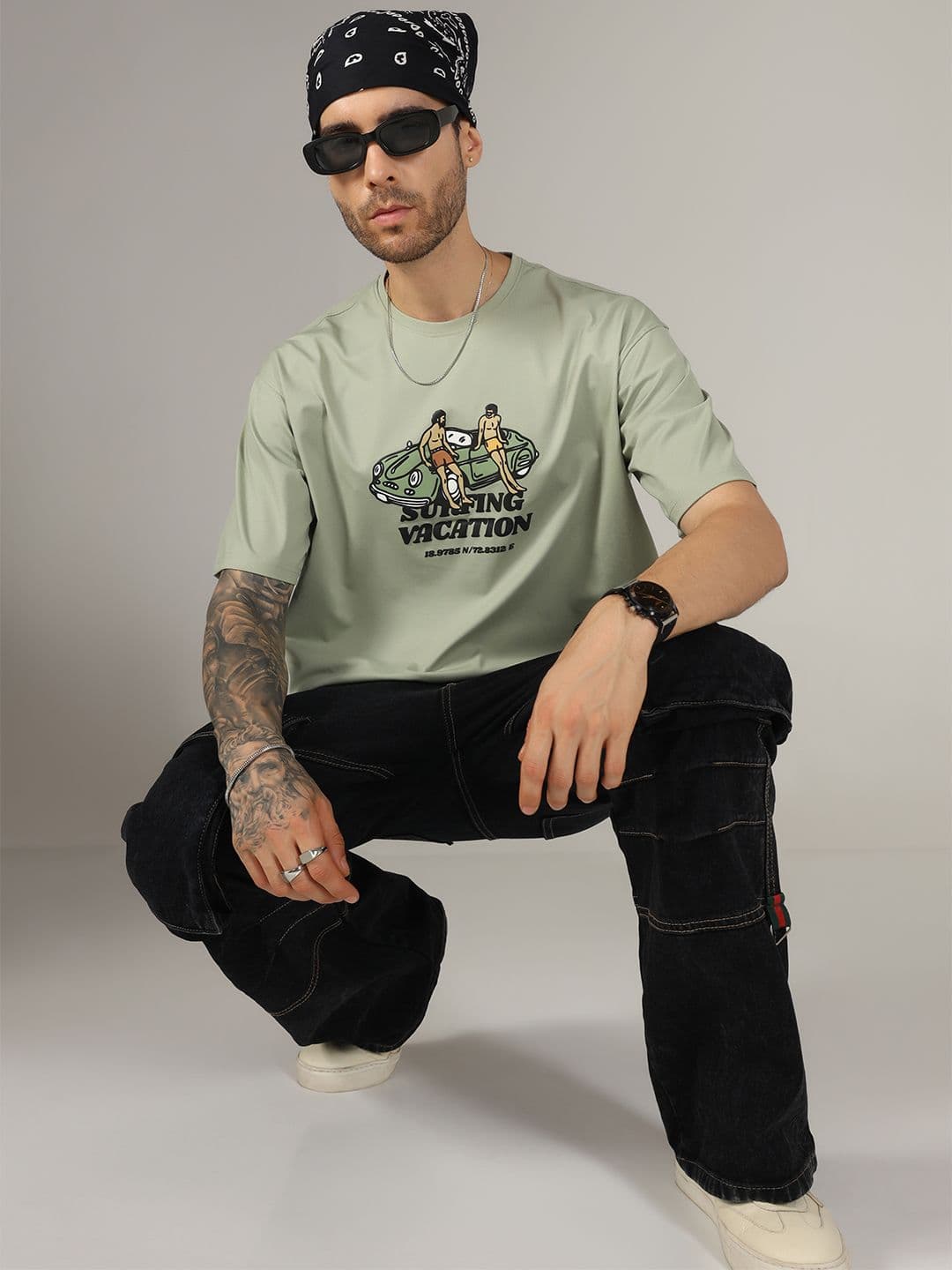 Monotone Men Printed Boxy T-shirt - view 1
