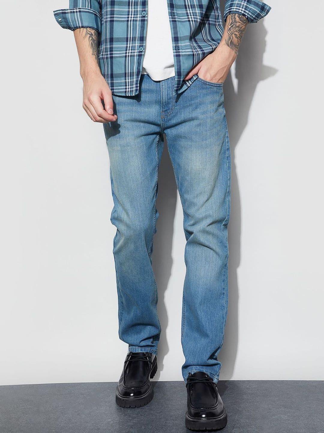 Fame Forever by Lifestyle Men Straight Fit Mid-Rise Jeans - view 1