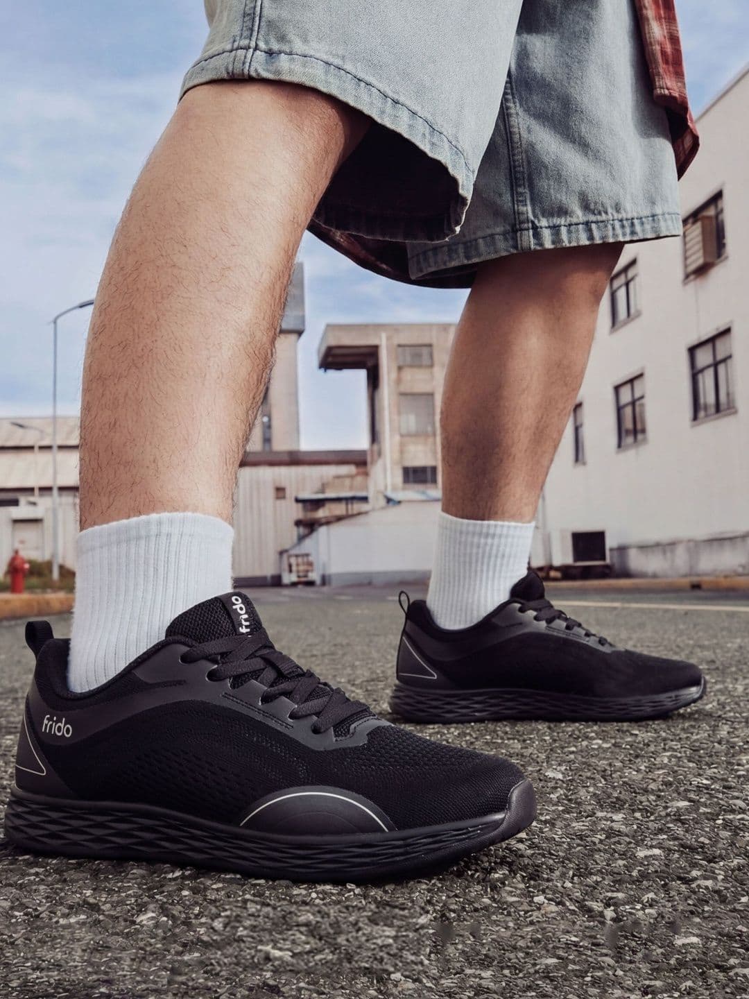 FRIDO Men Mesh Walking Non-Marking Shoes - view 1