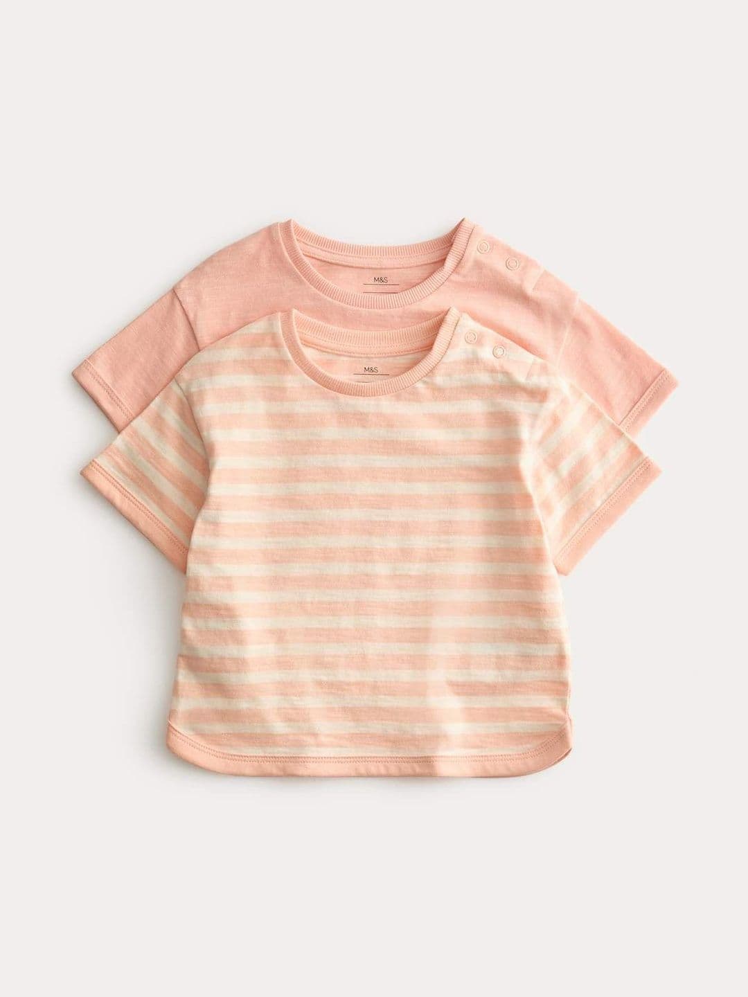 Marks & Spencer 2 Pack Pure Cotton Patterned Tops - view 1