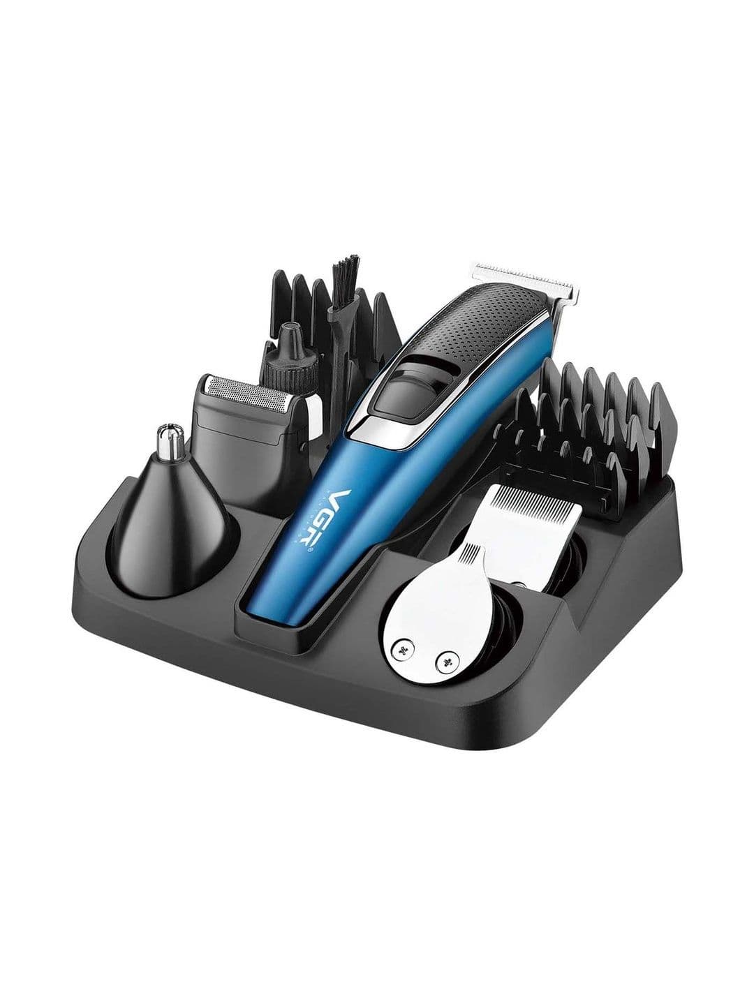 VGR 5-in-1 Beard & Body Hair Trimmer With 120 Runtime- Blue - view 1