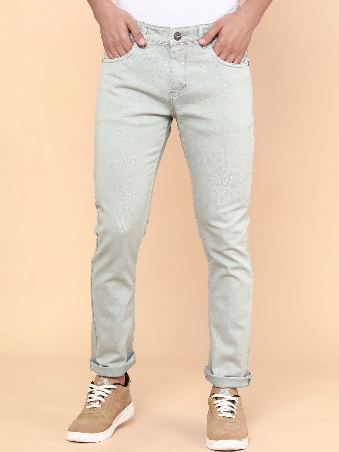 LIMEROAD Men Slim Fit Mid-Rise Light Fade Stretchable Jeans - view 1