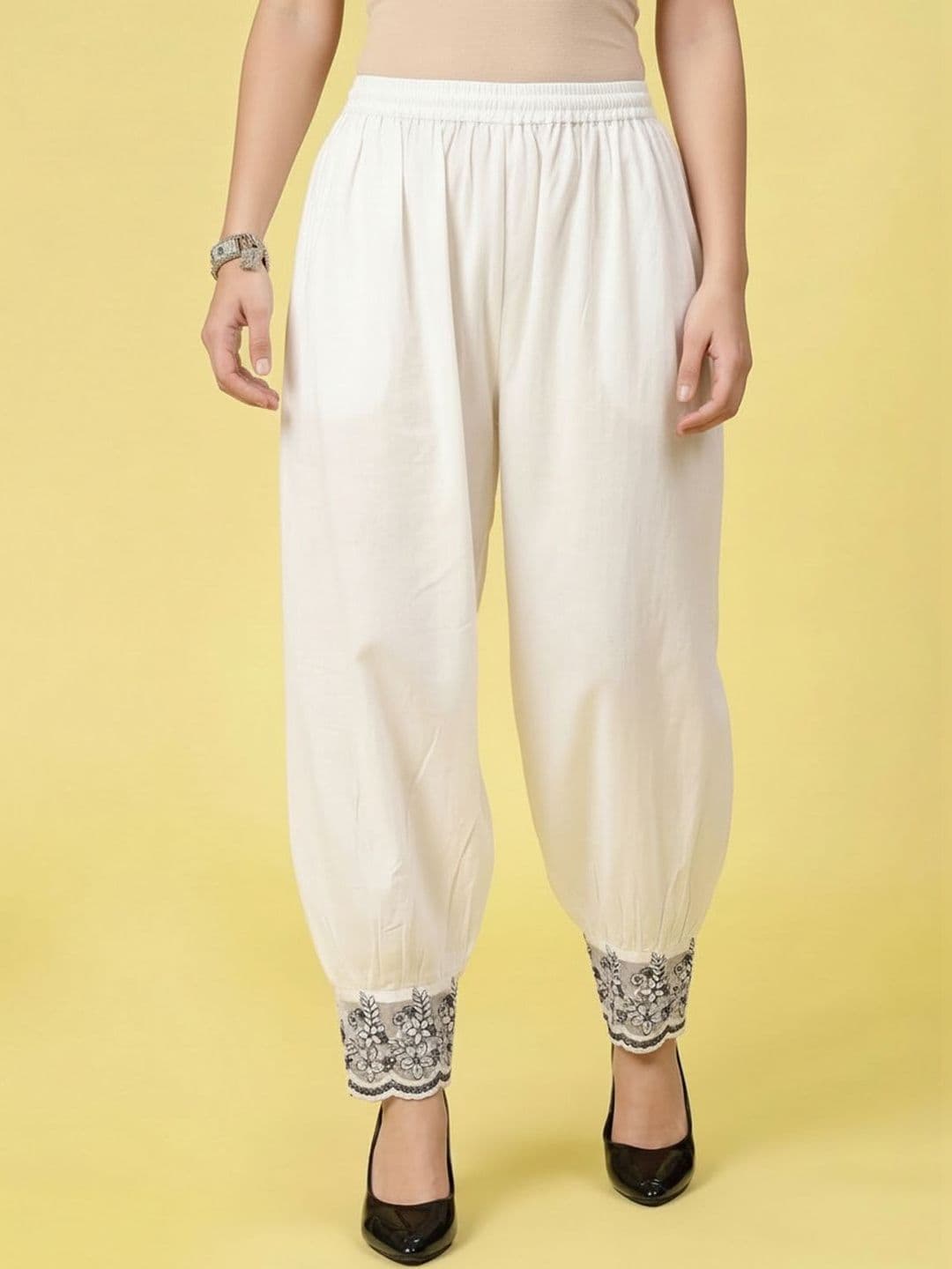 Clora Creation Women Cotton Loose Fit Afghani Salwar - view 1