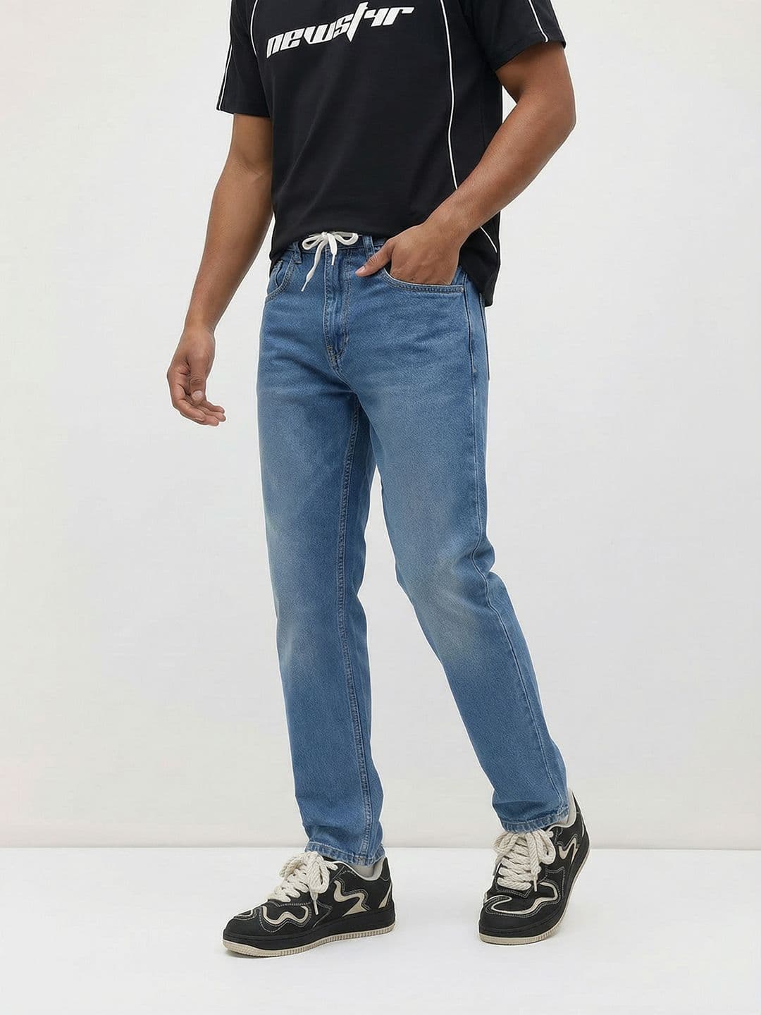 The Roadster Life Co. Men Solid Jeans - view 1