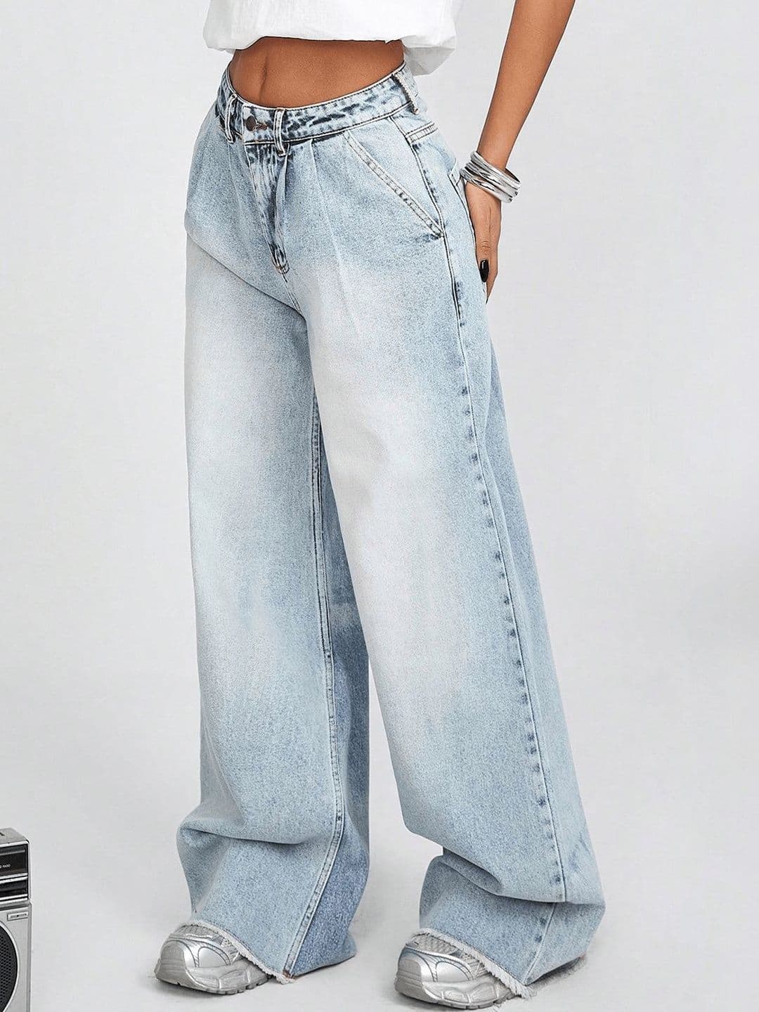 HERE&NOW Women Wide Leg High-Rise Jeans - view 1