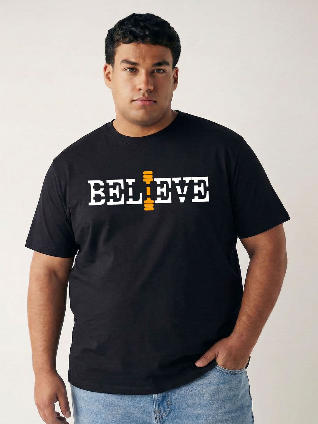 Toodle Plus Men Plus Size Printed Cotton T-Shirt - view 1