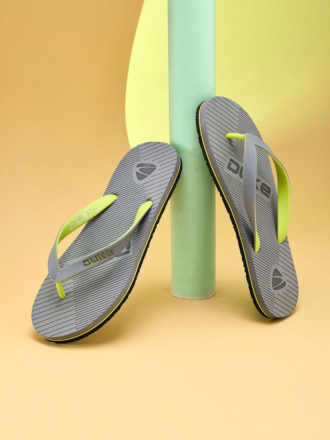 Duke Men Striped Thong Flip-Flops - view 1