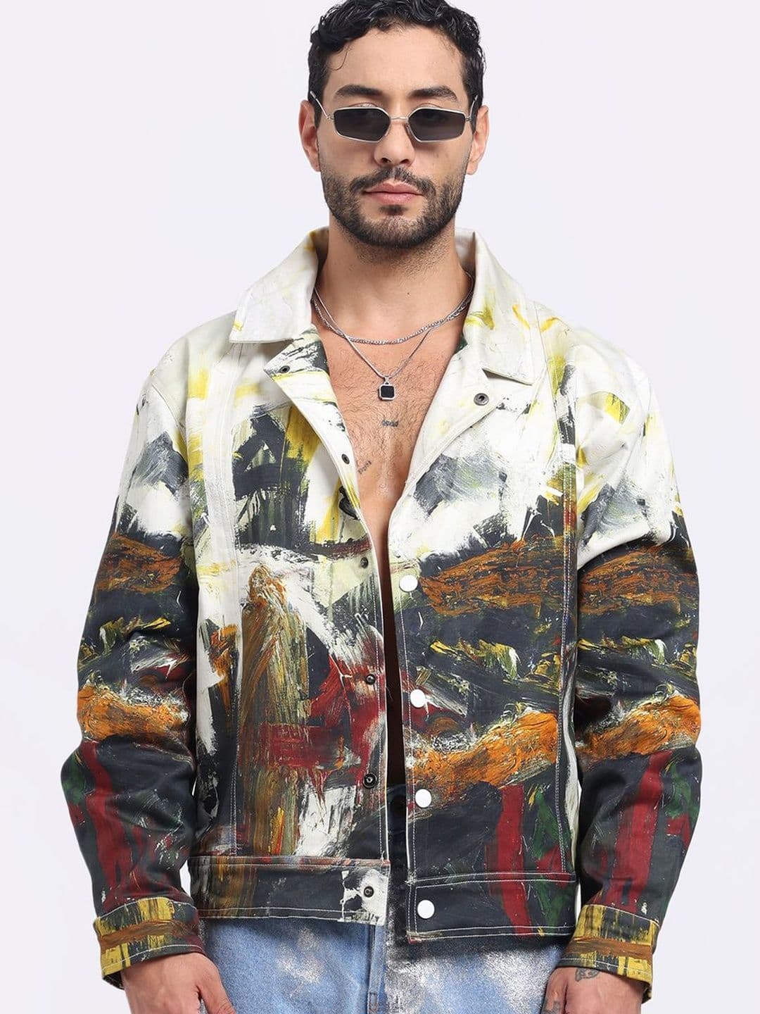 AURGE Men Crop Woven Jacket - view 1