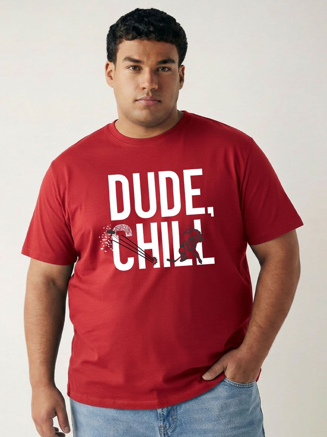 Toodle Plus Men Plus Size Cotton Printed T-shirt - view 1