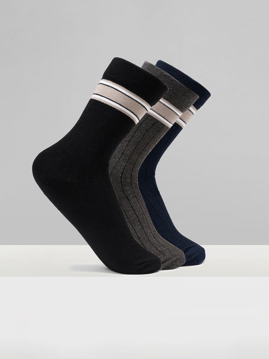 Urban Ranger by pantaloons Men Pack of 3 Cotton Blend Assorted Socks - view 1