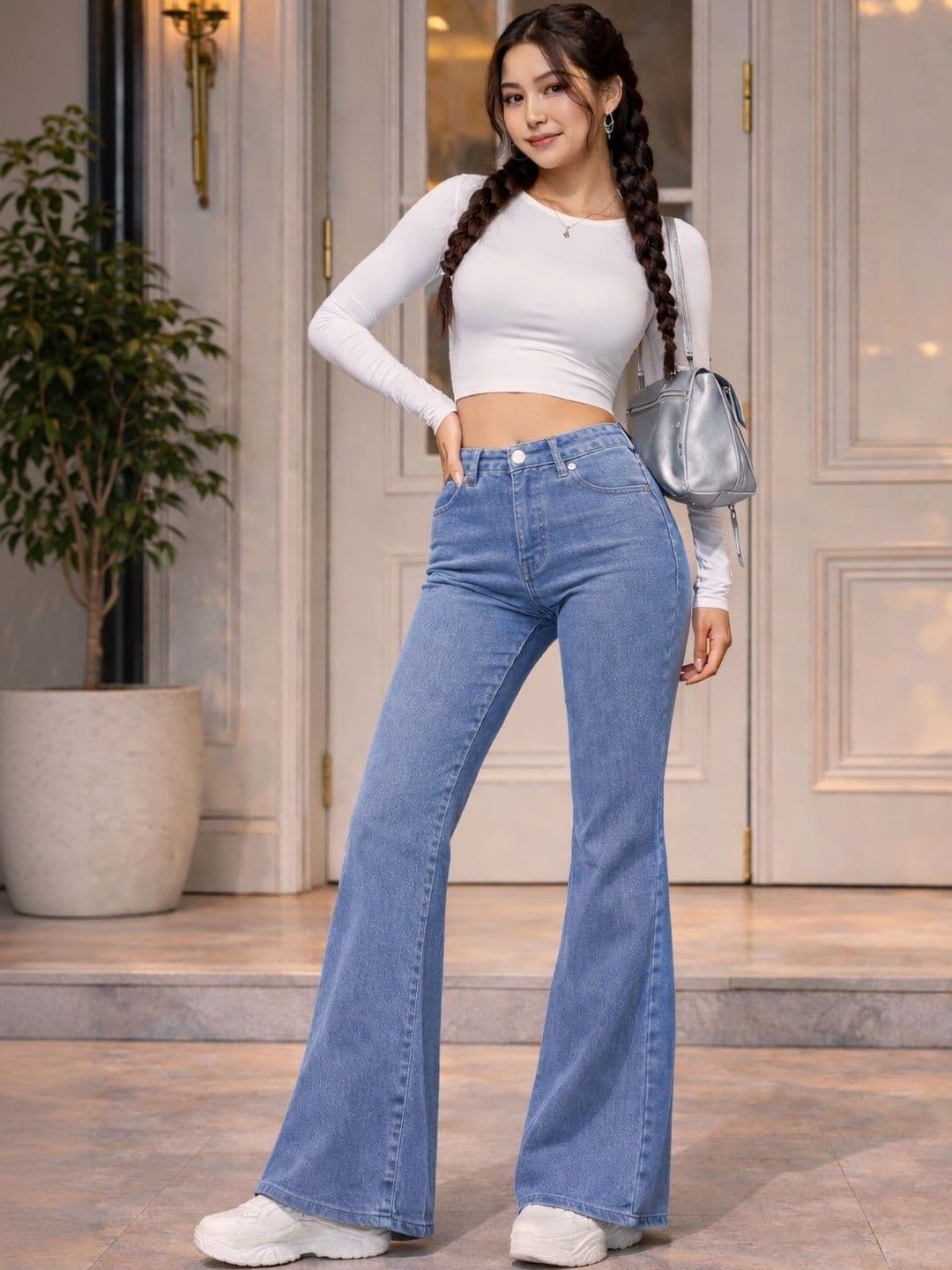 KASHIANXSTYLE Women Comfort Bootcut High-Rise Stretchable Jeans - view 1