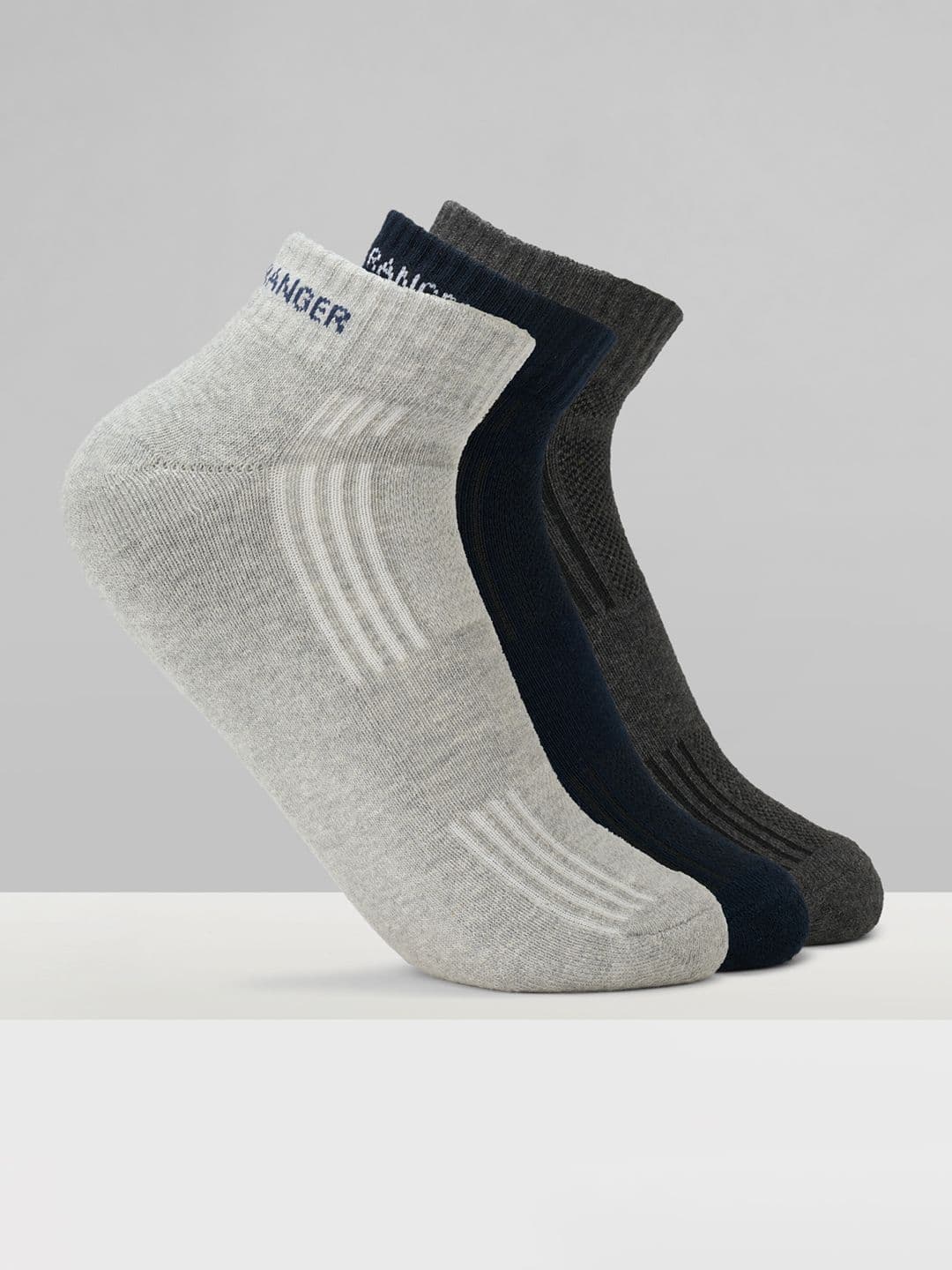 Urban Ranger by pantaloons Men Pack of 3 Cotton Blend Assorted Socks - view 1