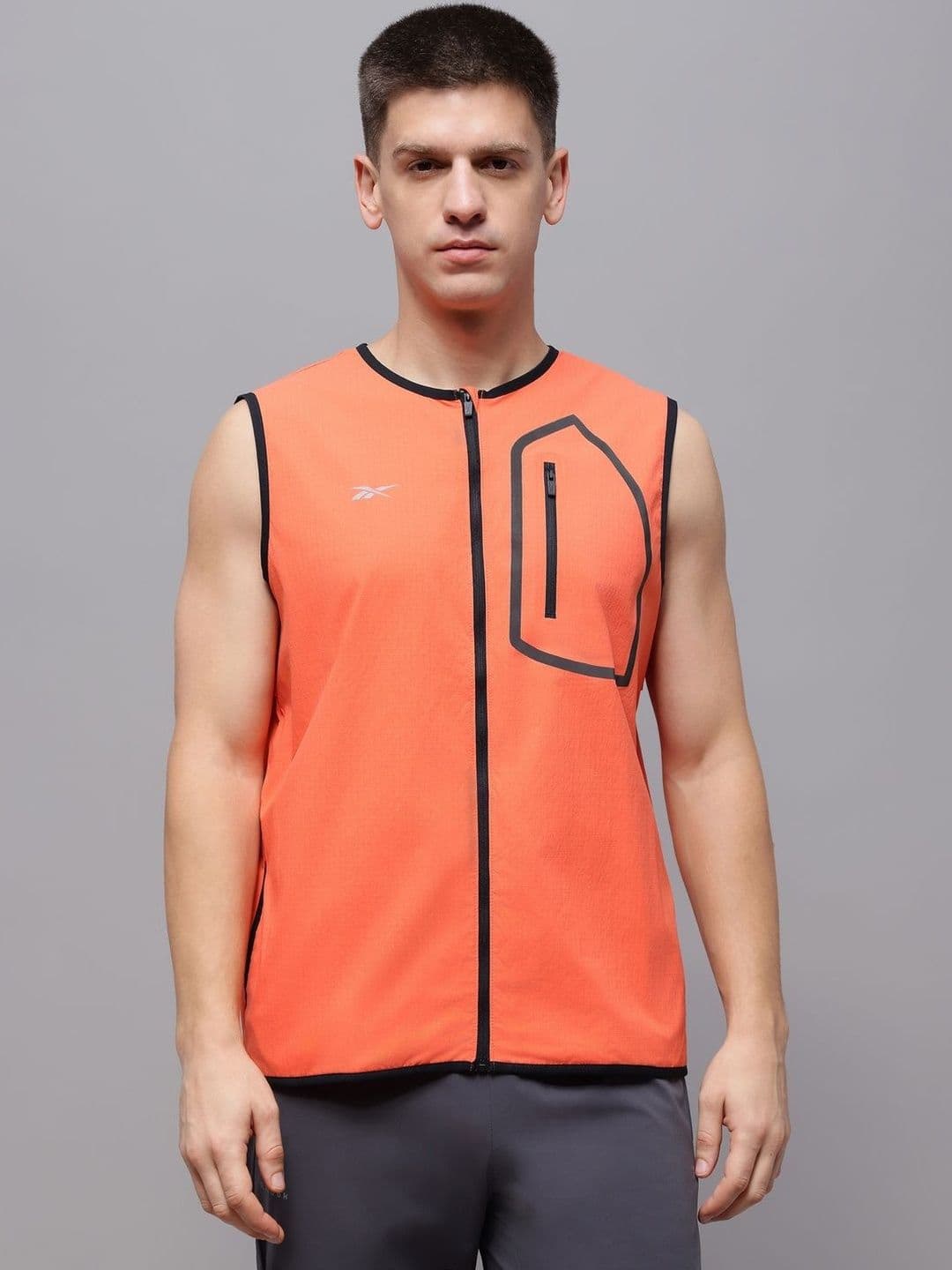 Reebok Collarless Open Front Jacket - view 1