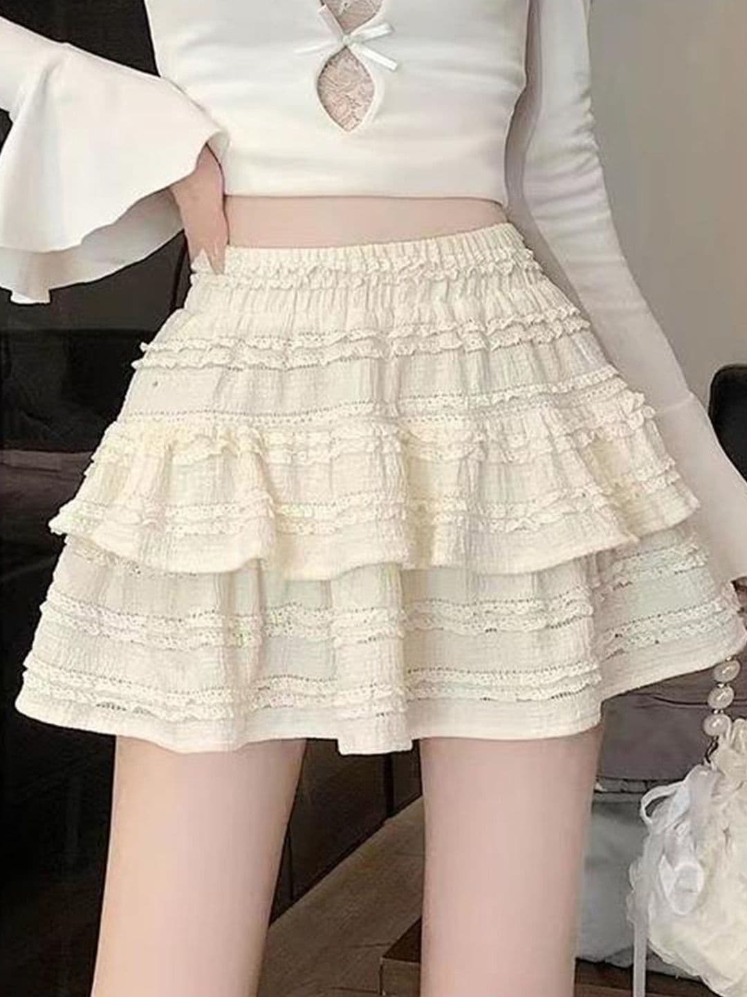 Suo Women Mini A-Line Skirt - view 1