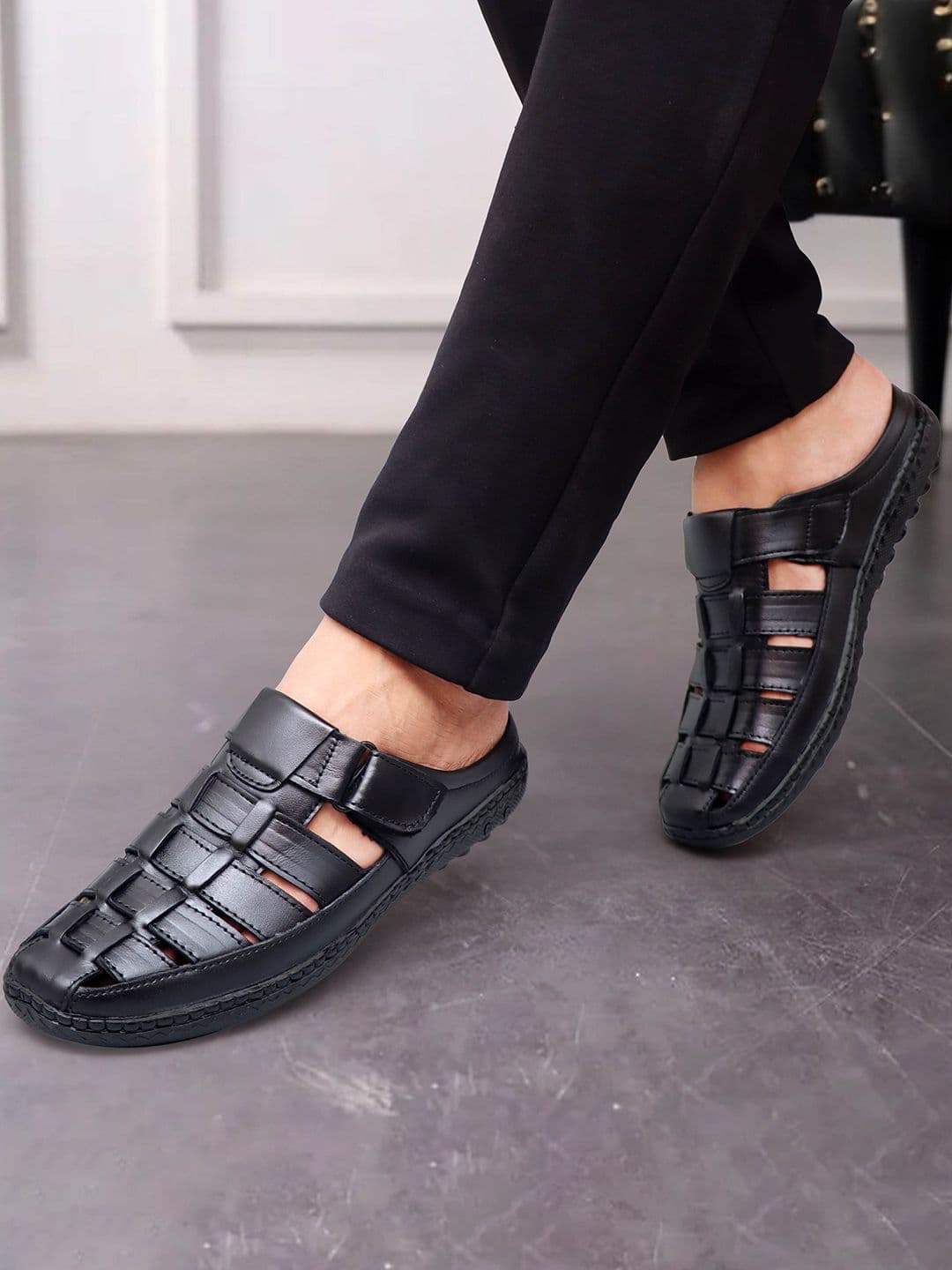 Mast & Harbour Men Leather Fisherman Sandals - view 1