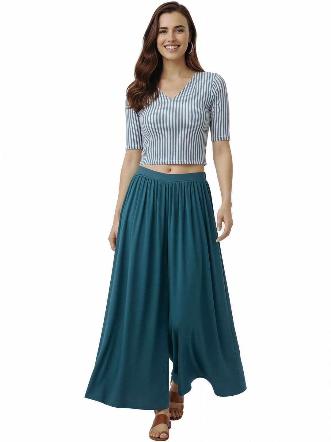 Kahili Art Women Knitted Palazzos - view 1
